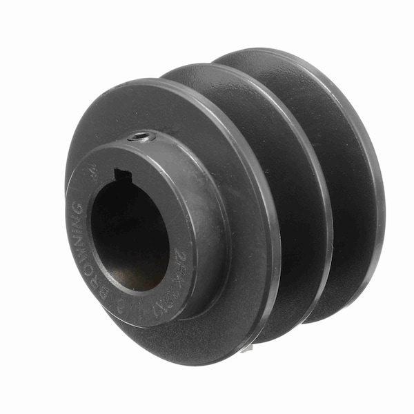 2 Groove Cast Iron Fhp - Finished Bore Sheave, 2BK34X 1 1/8